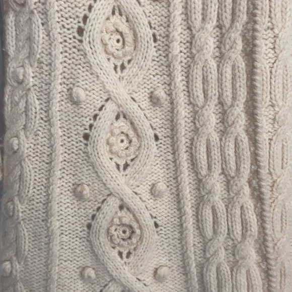 Cynthia Steffe Sz M Off White single button cardigan sweater coat - Picture 3 of 6